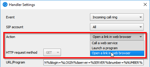 Open link in web browser