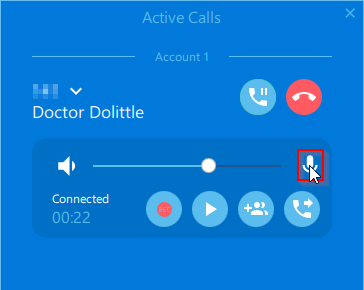 Muting microphone in Windows SIP softphone