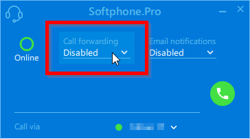 Softphone.Pro - Call Forwarding