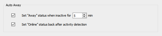 Automatic away atatus in Softphone.Pro
