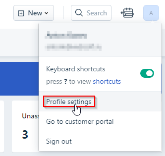 Freshdesk profile settings