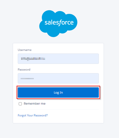 Log into your Salesforce account