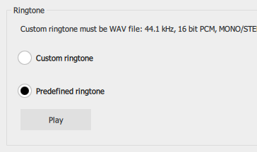 Ringtone section