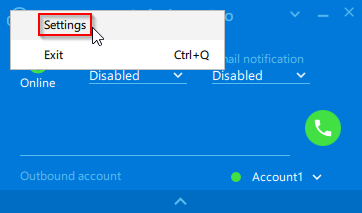 Open app settings